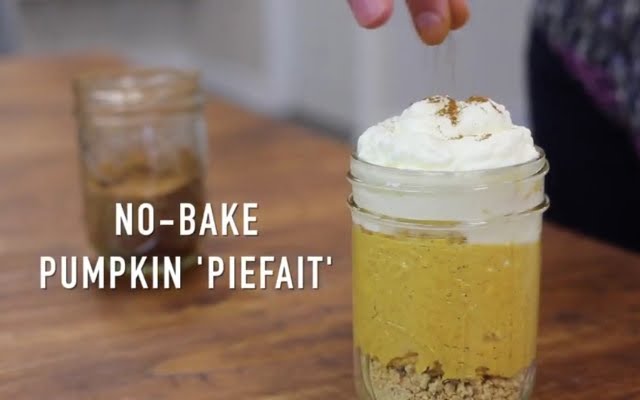 No-Bake Pumpkin ‘Piefait’ for Two