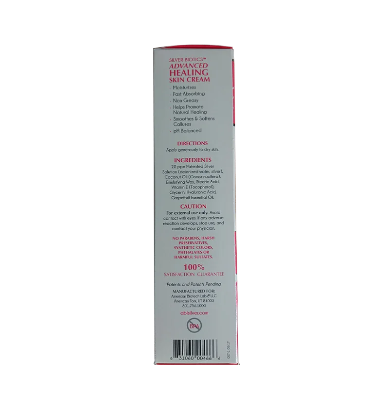 Grapefruit Advanced Healing silverbiotics skin cream, grapefruit